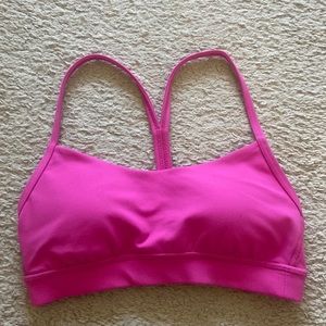 Lululemon Y Bra Nulu Light Support Sonic Pink